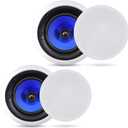 Pyle 8” In-Wall / In-Ceiling Hi-Fi Stereo Speakers, 300 Watt