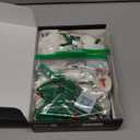 iATOM White Rose Bouquet Building Set, 12Pcs Wedding Flower Botanical Collection for Adult, Valentine's Day Gift for Her/Girlfriend/Mom/Wife/Couple, Boho Modern Home Office Table Centerpiece Decor