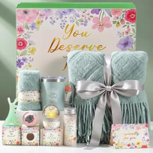 Self Care Gifts for Women Get Well Soon Gift Baskets for Women Mothers Day Birthday Presents for Her Care Package Thinking of You Sympathy Spa Set Gifts for Mom Wife Sister Grandma Friend