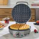 Cuisinart Belgian Waffle Maker, Round Waffle Iron, 6 Setting Adjustable Browning, Audible Alert, Nonstick Plates, WAF-200NAS