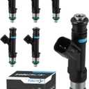 FJ474 Fuel Injectors 6PCS 3.7L Only For Dodge Ram 1500 Dakota 04-10,Durango 04-09,Nitro 07-11,For Jeep Commander 06-10,Grand Cherokee 05-10,Liberty 04-12,For Mitsubishi Raider 06-09,53032701AA