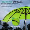 AreShark 10 FT Outdoor Patio Umbrella, Patio Table Umbrella with Push Button Tilt and Crank, Outdoor Patio Umbrellas with 8 Fiberglass Ribs, Patio Umbrellas for Market, Garden, Pool (Apple Green)