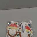 16Pcs Christmas Party Glasses Frames, Funny Xmas Paper Glasses Christmas Eyeglasses Photo Booth Props for Xmas Party Decorations Supplies (Reindeer)