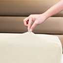 Fitted Sheet- COSMOPLUS Full Fitted Sheet OnlyNo Flat Sheet or Pillow Shams,4 Way Stretch Micro-Knit,Snug Fit,Wrinkle Free,for Standard Mattress and Air Bed Mattress from 8 Up to 14,Beige