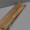 Floating Shelves 24 Inches Long, Set of 2 Solid Rustic Wood Wall Mounted Shelves, Wall Picture Ledge Shelf with Invisible Metal Brackets for Living Room, Bedroom, Bathroom, Carbonized Black (Brown)