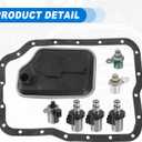 ACROPIX 4F27E/FNR5 Transmission Shift Solenoid Filter Gasket Kit Fit for Mazda 3 6 2006-2013 No.FNC1-21-500A/FNC1-21-500 - Pack of 8