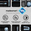 Madesmart Premium 2 Compartment Utensil Tray, Deep Storage for Ladles, Whisks & Serving Tools, Non Slip Lining, for Drawers & Home Organization, White