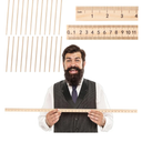 gisgfim 12 Pack 39 Inches Wood Double Sided Meter Stick Yard Stick Wood Economy Meterstick Wooden Ruler 100 Centimeters Measuring Yardstick Bulk School Classroom Home Office Kid Measuring Tailor Craft