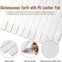 Stone Drying Mat, Quick Drying Fast Absorbent Non-Slip kitchen Dish Drying Mats, Foldable Diatomaceous Earth Mats for Dishes Cups,Match Any Countertop (PU Leather)