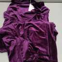 HomRain Women's Long Sleeve Velvet Midi Dresses for Wedding Guest Church Formal Winter Christmas Cocktail Party, Purple