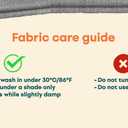 Comfort Works Custom Ektorp 3 Seater Sofa Cover, Replacement Slipcover Compatible with IKEA Ektorp 3-Seater Sofa (Cream)