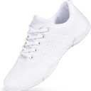 CADIDL Cheer Shoes Women White Cheerleading Dance Shoes (6)