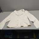 Women's Classic Two-Button Slim Fit Blazer Jacket, Cream, Medium