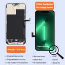 passionTR for iPhone 13 Pro Max LCD Screen Replacement Kit, 6.7'' A2643 A2484 A2641 A2644 A2645 Screen Digitizer 3D Touch Assembly Repair Part with 120Hz ProMotion