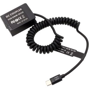 Power Bank QC PD 9V USB-C Dummy Battery for Panasonic G5 G7 G80 G99 FZ2500 FZ300 Sigma FP Camera DMW-DCC8 DMW-BLC12
