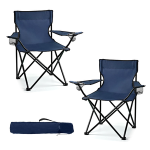 WEIDIORME 2 Pack Lightweight Camping Chairs for Adults & Teens, Capacity Foldable Portable Chairs with Carry Bag, Compact Design for Camping, Beach, Picnics, and Outdoor Events