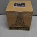 iStatue Rotating Musical Christmas Tree Figurine  Resin Holiday Decoration with Santa Train, Plays Merry Christmas Song, 6 Tall Spinning Xmas Gift (Xmas Tree)