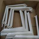 4pcs True 4 * 4inch Split Style Vinyl Fence Post Skirt/White Color PVC Post Cover/Skirt Shoe for Hand and Stair Rails, Two-Piece England Base Trim Ring Railing