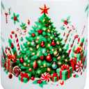 Ceramic Christmas Utensil Holder with Tree and Truck Design  Festive Holiday Kitchen Decor  Ideal for Storing Cooking Utensils, Wooden Spoons, and Kitchen Gadgets