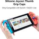 Luminous Silicone Joycon Joycon Thumb Grip Caps Compatible with Nintendo Switch, Soft Silicone Joystick Cover for Nintendo Switch/OLED/Lite Controller, 4PCS - Gastly