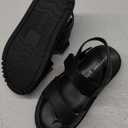 Madden Girl Amore Footbed Sandals Black Size 13