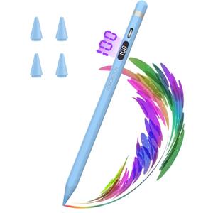 Stylus Pen for iPad 2018-2024,10Mins Fast Charge for iPad Pencil 10&9th Gen, Same as Apple Pencil 1st Generation,Work for Apple iPad Mini, iPad Pro11/12.9/13in,iPad Air11/13in,iPad Air,iPad 6~10th