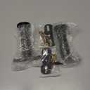 Adjustable Bed Frame Support Leg with Height Extension, Cold Rolled Steel Furniture Foot for Platform, Slat Row Frame or Box Spring Beds, Black(Adjustable 18-30cm)