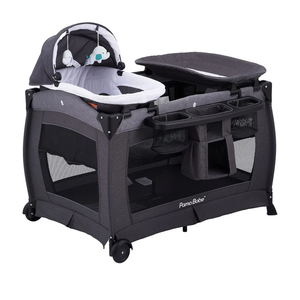 Pamo Babe Portable Playpen Foldable Playard for Baby and Toddler Mattress, Changing Table for Newborn Portable Playard