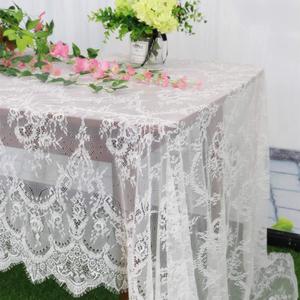 Pardecor Vintage Lace Tablecloth - 60x120-Inch Rectangle Boho Print Lace Overlay