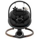 Baby Swing for Infants with 5 Point Harness, 5 Speeds Infant Swing with Soft Cushion, 10 Songs and Bluetooth Music for Newborn, Remote Control & Touch Panel Use, Black
