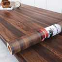 Decotalk 30"x120" Walnut Wood Contact Paper Peel and Stick Wood Wallpaper Wood Grain Contact Paper for Cabinets Walnut Wood Wallpaper Self Adhesive Contact Paper Wood Vinyl Wrap Wallpaper Removable