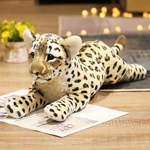 Gisqis Cheetah Stuffed Animal 19 Inch Realistic Leopard Stuffed Animal