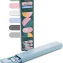 Pillar - 7-Day Pill Organizer | Weekly Medicine Pill Container Travel Box - Aesthetic Medication Holder - Stylish Travel Pill Case - Cute Small Medication Organizer 7 Day for Women (Powder Blue)