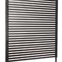Outdoor Privacy Screens Freestanding, 47" L x 71" H Overall Poly-Coating Steel Pipes and Slats, Rustproof Brown Metal Decorative Fence Panels for Outside Backyard Garden Patio Privacy Screen