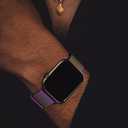 CHINDRAG Magnetic Loop Band Compatible with Apple Watch S9/8/7/6/5/4/3 42/44/45/49mm, Ultra 1/2 49MM, Classy Stainless Steel Metal Mesh Strap fit iWatch SE, Women Men, XS/S Rainbow