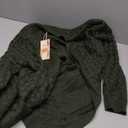 Dokotoo Women's 2026 Fashion Casual Open Front Long Sleeve Chunky Cable Knit Cardigans Sweaters Outerwear Coats with Pockets, Size Medium