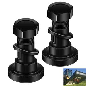 2 Pack Rotary Cutter Blade Bolt Kit 63607 Compatible with Bush Hog, with Nuts and Lock Washers, Replaces: 802-263C, 802-277C, 7919, 252BH, 20322