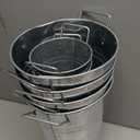 Chumia 8 Pcs Galvanized Flower Buckets Bulk 12.6 Inch and 9 Inch DIY Bouquet Bar Supplies Table Decor Vase Wedding Tall Metal French Cut Planter Rustic Vintage Centerpiece Farmhouse Florist