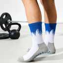 CLeemuziN Men Cotton Athletic Socks Women Sport Socks for Football Volleyball Basketball Workout Running Cycling, Medium 6-12