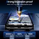 UniqueMe for Google Pixel 8 Pro Screen Protector, [Not Glass] Support Fingerprint Unlock [Alignment Frame] 7H Hardness Full Coverage Screen Bubble Free Case Friendly 6.7 inch - 2 Pack