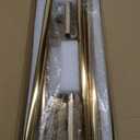 Brushed Gold LED Wall Sconces Set of 2 with Warm White Light