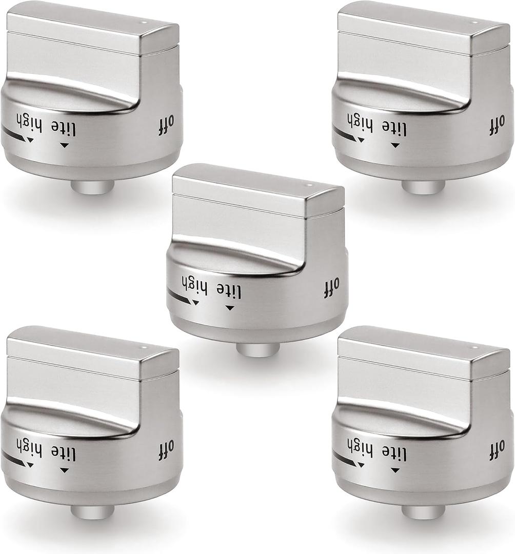 AMI PARTS W11101439 Stove Knobs Compatible with Maytag Range Knobs Replacements for MGR6600FZ0 MGR6600FB0 MGR6600FW0 MGR6600FZ1 MGR6600FZ3 MGR7700LZ0 MGR7700LZ10 5PCS