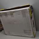 Gorilla Carts GCR-4 Poly Dump Cart, 2-Wheel Garden Wagon with Foldable Handle, 4 cu ft, 300 lb. Capacity, Black/Yellow