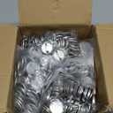 500 Sets Blank Metal Button Making Supplies Badge Parts, 32mm/1.25 inch Round Metal Button Kit for Button Maker Machine, Including Metal Shells Metal Back Cover Clear Film and Paper