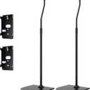 Adjustable Height Speaker Stand Pair for Bose with Cable Management, for WB-50 II,UFS-20 II,UTS-20 II,CM520, Lifestyle 600, CineMate II,Lifestyle SoundTouch,Acoustimass Series Floor Speaker Stands
