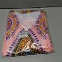 African Dress for Women Print Maxi Dress Sexy V Neck Dashiki Party Dresses Elegant Bohemian Long Sleeve Prom Attire Flowy Cocktail Tropical Vintage Outfits (L)