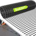 3ft x 65ft Retaining Wall Geogrid Roll, Bi-Directional Geogrid Retaining Walls Gravel Grid for Reinforcement Slope Driveway Stabilization Grids Gravel Grid Walls