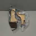 Adrizzlein Kitten Heels for Women Strappy Heels Square Open Toe Lace up Heeled Sandals Ankle Wrap Strap Pumps Dress Shoes Wedding (8.5, Brown)