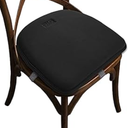 Big Hippo Chair Pads, Memory Foam Chair Seat Cushion Non Slip Rubber Back Thicken Chair Padding with Elastic Bands for Home Office Outdoor Seats (Brown-1pc)