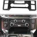 Carbon Fiber Central Control Panel Cover Tirm for Ford F150 2021+(A/C Air Conditioning)